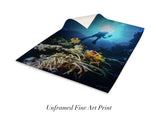 "Clownfish and Diver"